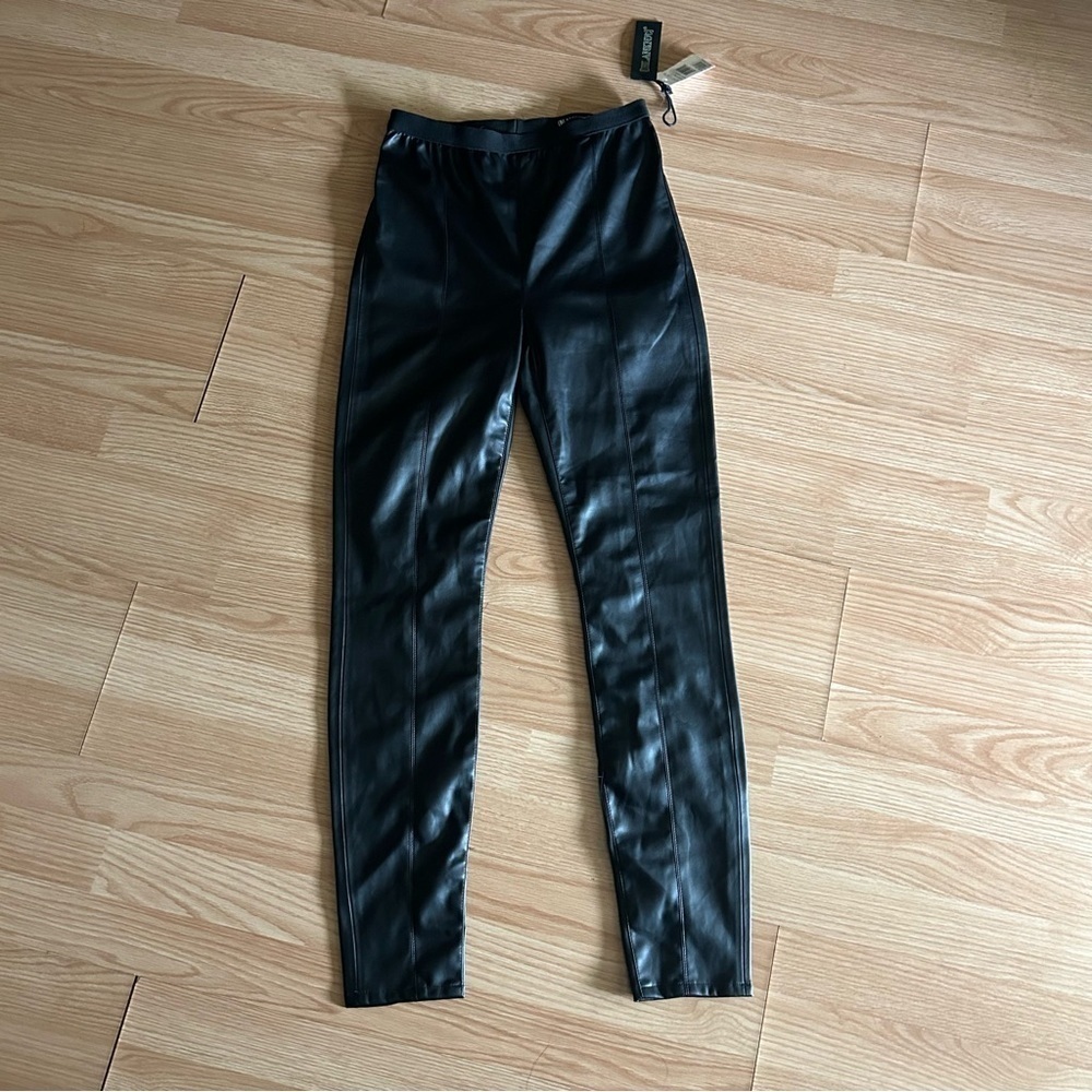 NWT BLANKNYC Black Faux Leather Pants Women’s 28